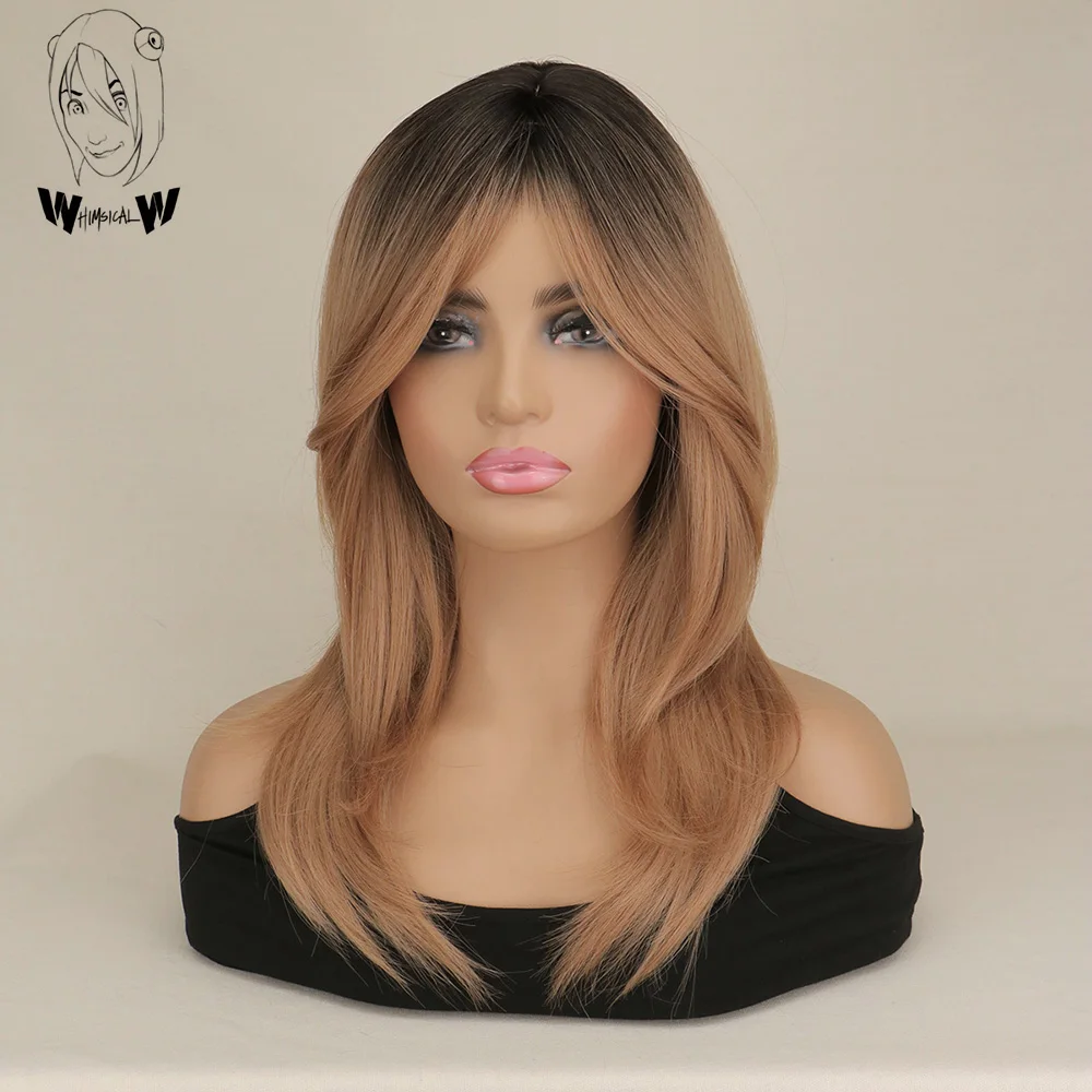 WHIMSICAL W Women Long Wavy Synthetic Wigs with Bangs Heat Resistant Party Daily Natural Wig for Women
WHIMSICAL W Women Long Wavy Synthetic Wigs with Bangs Heat Resistant Party Daily Natural Wig for Women