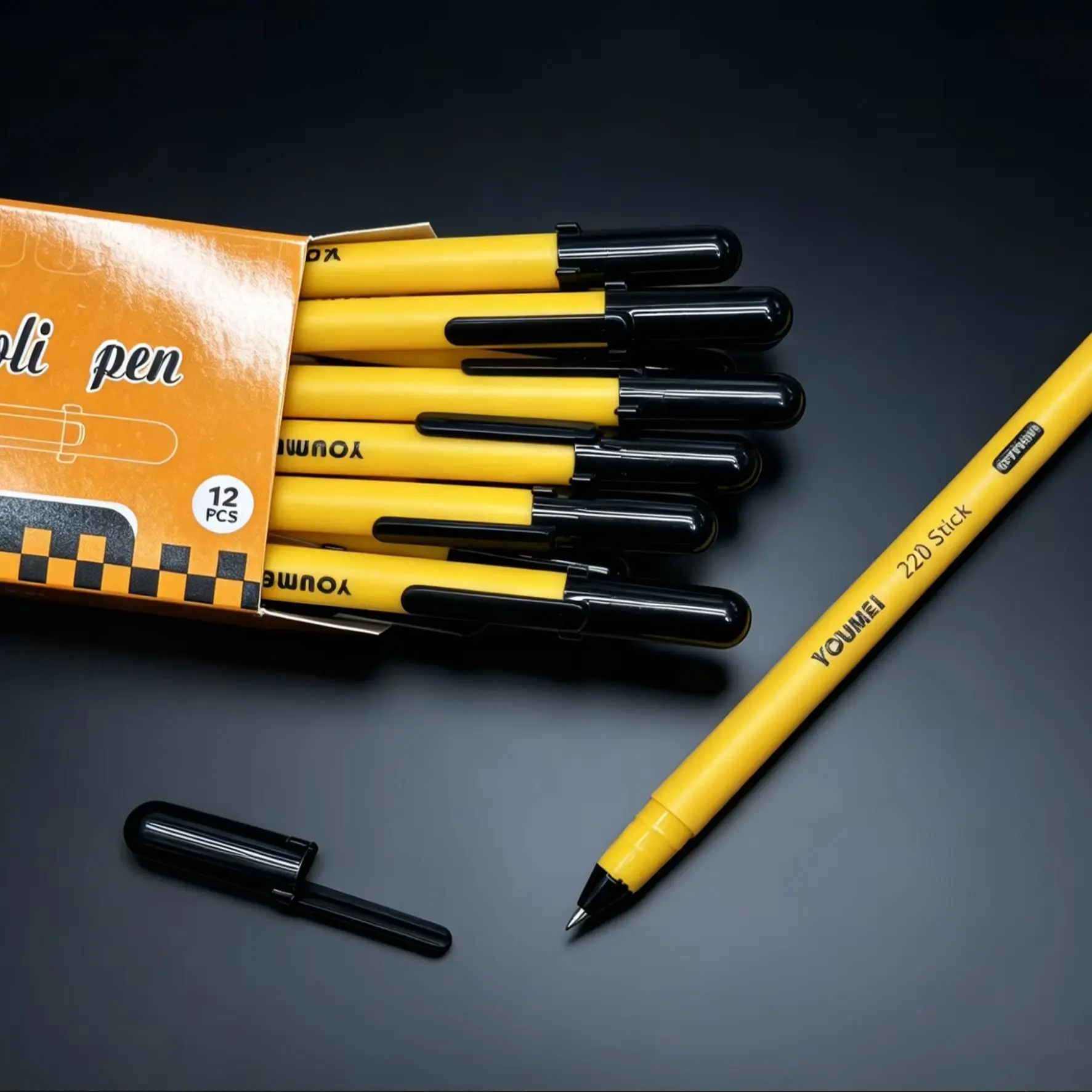 12pcs Ballpoint Pen Set, 0.7mm Smooth Writing, Oil Based ink
12pcs Ballpoint Pen Set, 0.7mm Smooth Writing, Oil Based ink