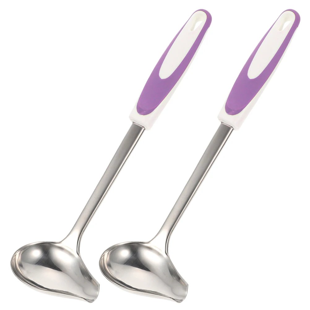 2 Pcs Stainless Steel Anti Slip Spoon Sauce Gravies Seasoning Kitchen Supply Saucer Ladle Pouring Spout Easy Cleaning
2 Pcs Stainless Steel Anti Slip Spoon Sauce Gravies Seasoning Kitchen Supply Saucer Ladle Pouring Spout Easy Cleaning