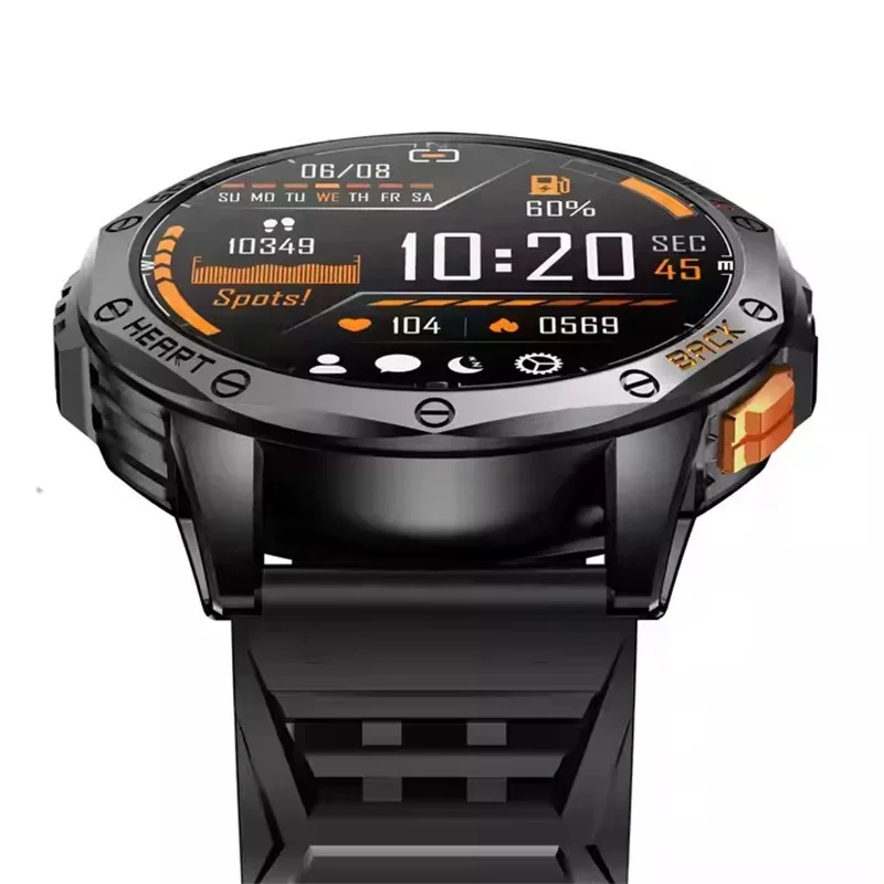 Gaines Men Smart Watch K67 LED Flashlight Amoled Compass Barometric Altimeter Outdoor Sports Montion Fitness Tracker BT Call Sma
Gaines Men Smart Watch K67 LED Flashlight Amoled Compass Barometric Altimeter Outdoor Sports Montion Fitness Tracker BT Call Sma