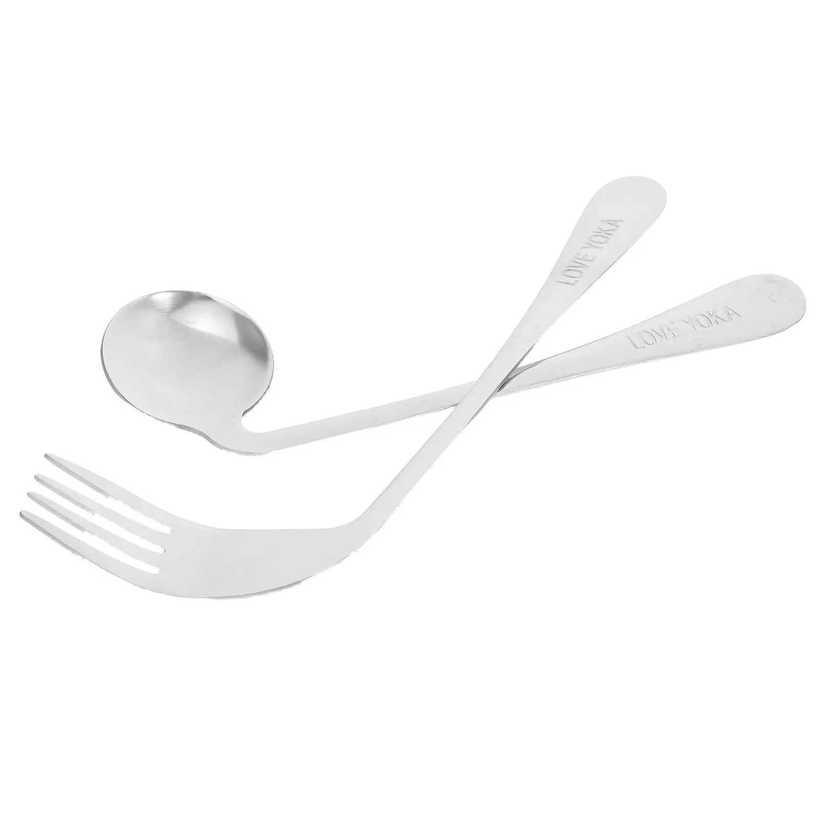 2pcs Meal Feeding Auxiliary Tableware Stainless Steel Angled Spoon Fork Deepened Design Lightweight Ergonomic for Seniors
2pcs Meal Feeding Auxiliary Tableware Stainless Steel Angled Spoon Fork Deepened Design Lightweight Ergonomic for Seniors