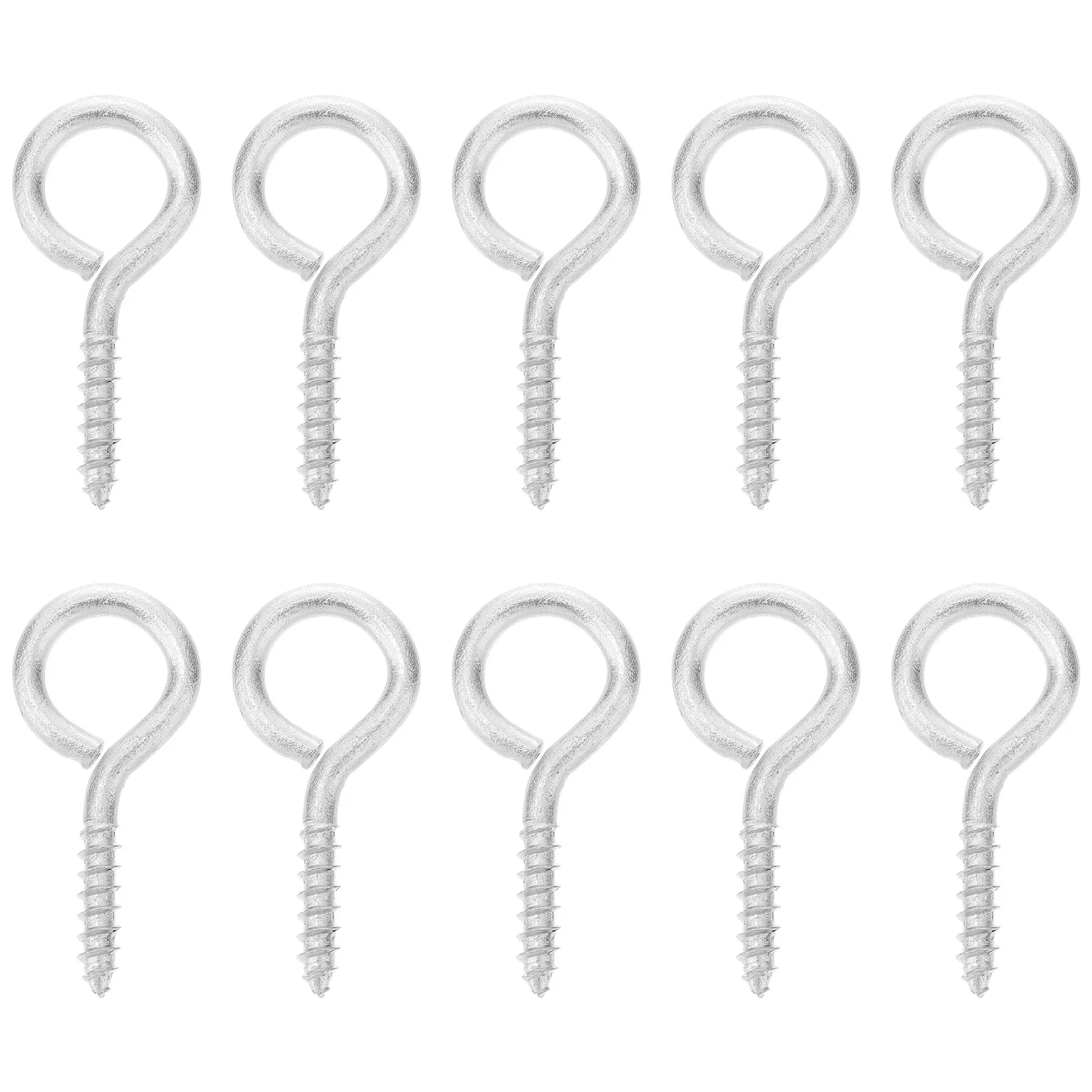 10pcs Heavy Duty Eye Hooks Premium Metal Self-Tapping Screw In Eye Hooks For Wood Anti-Rust Lifting Hardware Fasteners
10pcs Heavy Duty Eye Hooks Premium Metal Self-Tapping Screw In Eye Hooks For Wood Anti-Rust Lifting Hardware Fasteners