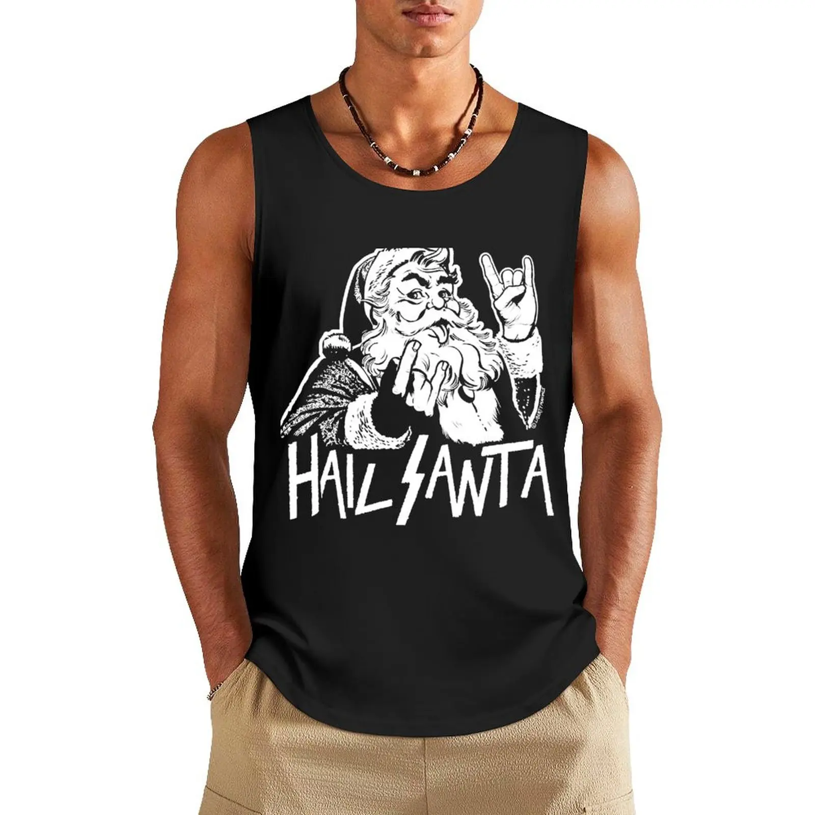 Hail-Santa Tank Top T-shirt male Men's vest sleeveless vest men Men's gym t-shirt
Hail-Santa Tank Top T-shirt male Men's vest sleeveless vest men Men's gym t-shirt