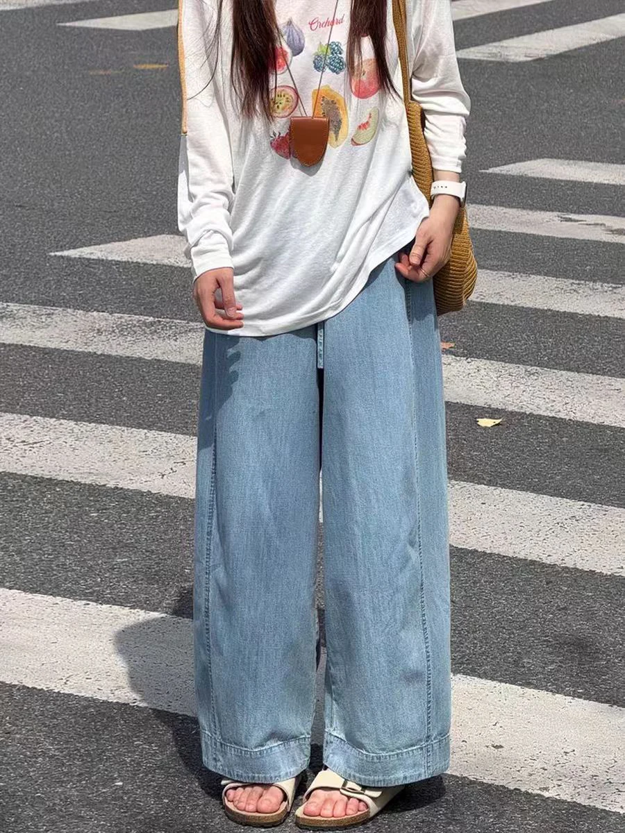High Waist Wide Leg Jeans Women's Summer Thin Loose plus Size Vintage Nine Points Straight Tube Pants Casual High Waist
High Waist Wide Leg Jeans Women's Summer Thin Loose plus Size Vintage Nine Points Straight Tube Pants Casual High Waist