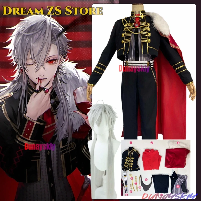 Virtual YouTuber Kuzuha Cosplay Costume Kuzuh Role-play Wig Shoe Suits VTuber NIJISANJI Black Evening Dress Cloak Unisex Outfit
Virtual YouTuber Kuzuha Cosplay Costume Kuzuh Role-play Wig Shoe Suits VTuber NIJISANJI Black Evening Dress Cloak Unisex Outfit