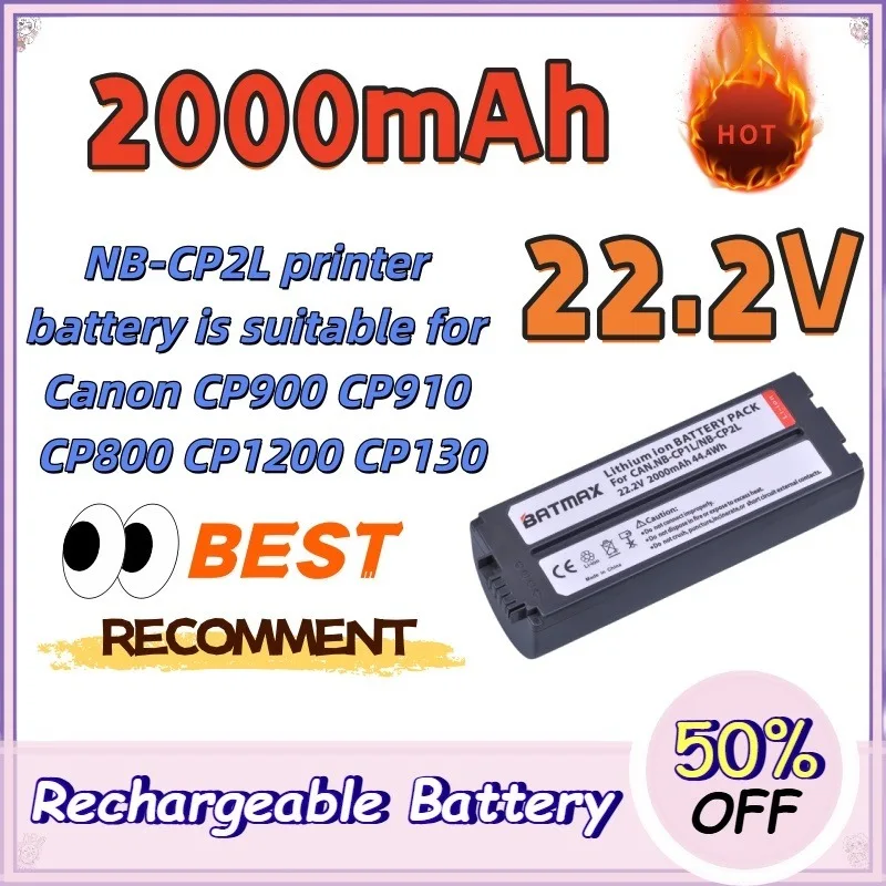 NB-CP2L 22.2V 3400mAh Printer Battery for Canon CP900 CP910 CP800 CP1200 CP130 Aftermarket Replacement Lithium Battery
NB-CP2L 22.2V 3400mAh Printer Battery for Canon CP900 CP910 CP800 CP1200 CP130 Aftermarket Replacement Lithium Battery
