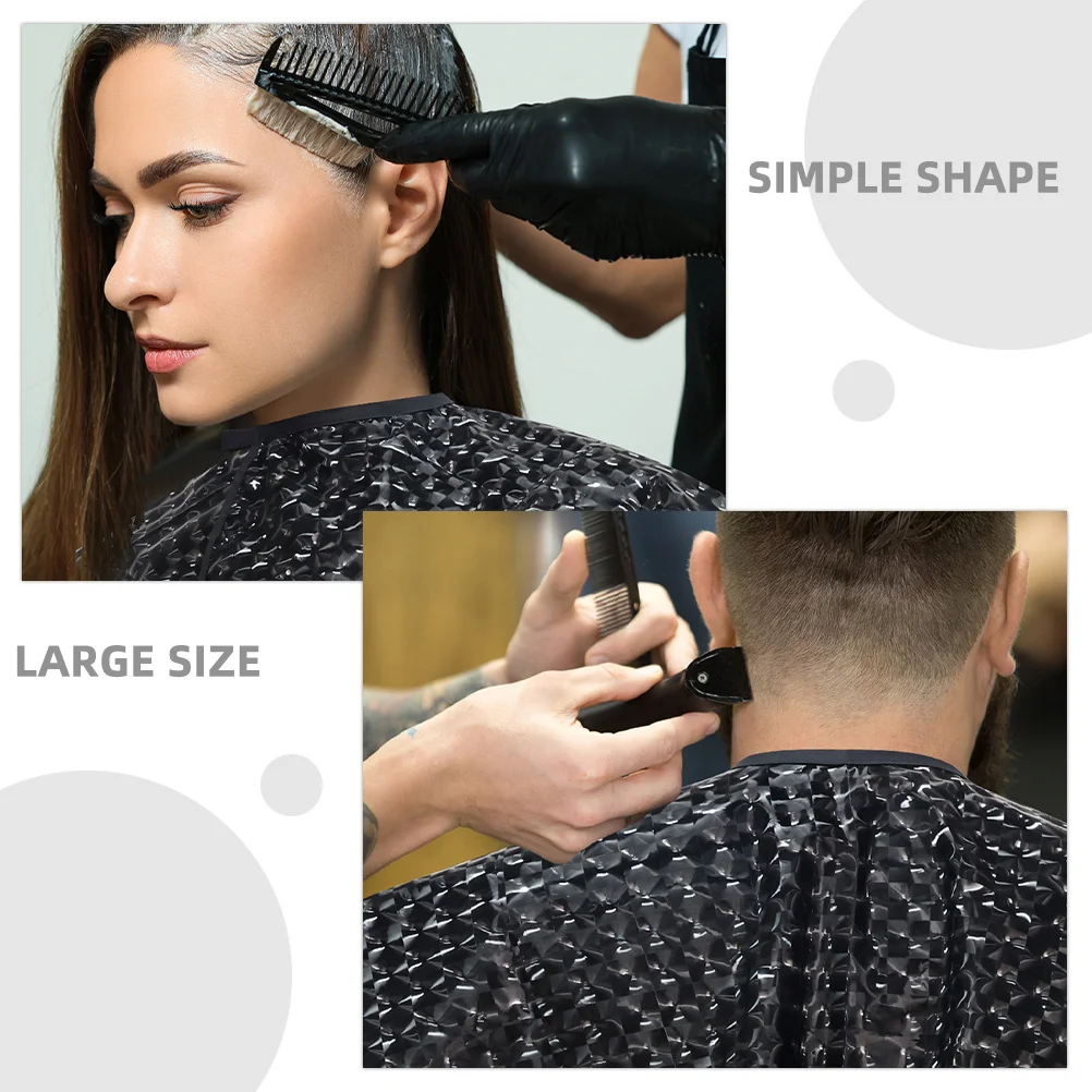 Hair Dye Cape Large Size Hair Stylist Apron Durable Waterproof Eva for Barber Salon Haircut Apron Barber Cape Designer 
Hair Dye Cape Large Size Hair Stylist Apron Durable Waterproof Eva for Barber Salon Haircut Apron Barber Cape Designer