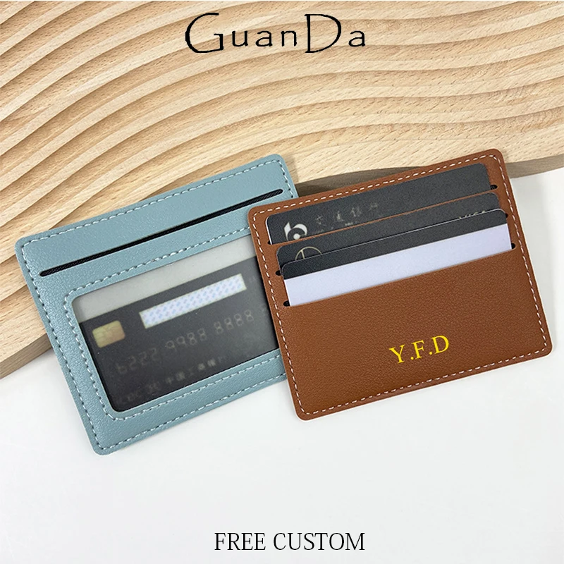 Luxury Business ID Card Holder Custom Initials Wholesale PU Leather Card Wallet Engrave Name Slim Card Bag Woman Man Coin Purse
Luxury Business ID Card Holder Custom Initials Wholesale PU Leather Card Wallet Engrave Name Slim Card Bag Woman Man Coin Purse