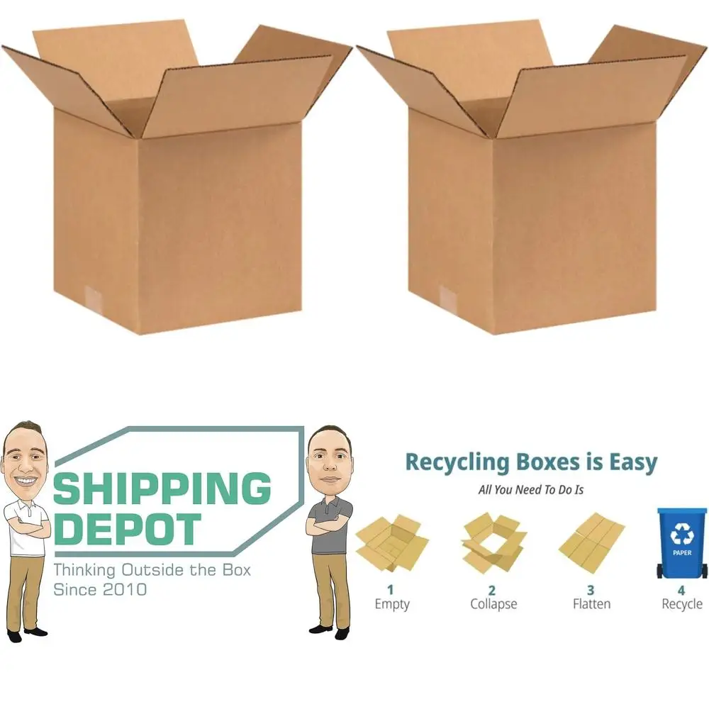 100-Pack 8x8x8 Corrugated Cardboard Boxes for Shipping, Packing, and Moving
100-Pack 8x8x8 Corrugated Cardboard Boxes for Shipping, Packing, and Moving