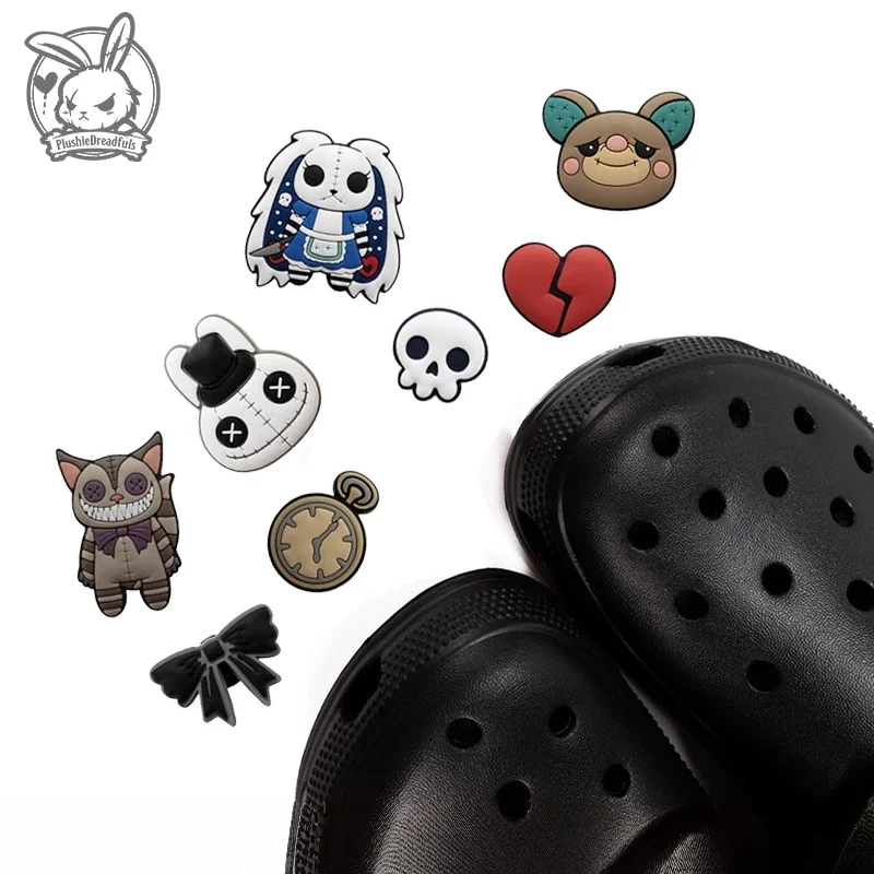 Plushie Dreadfuls Croc Charms 3d Detachable Alice Madness Returns Trendy Toy Decor Skull Broken Heart Bear Decoration For Adult
Plushie Dreadfuls Croc Charms 3d Detachable Alice Madness Returns Trendy Toy Decor Skull Broken Heart Bear Decoration For Adult
