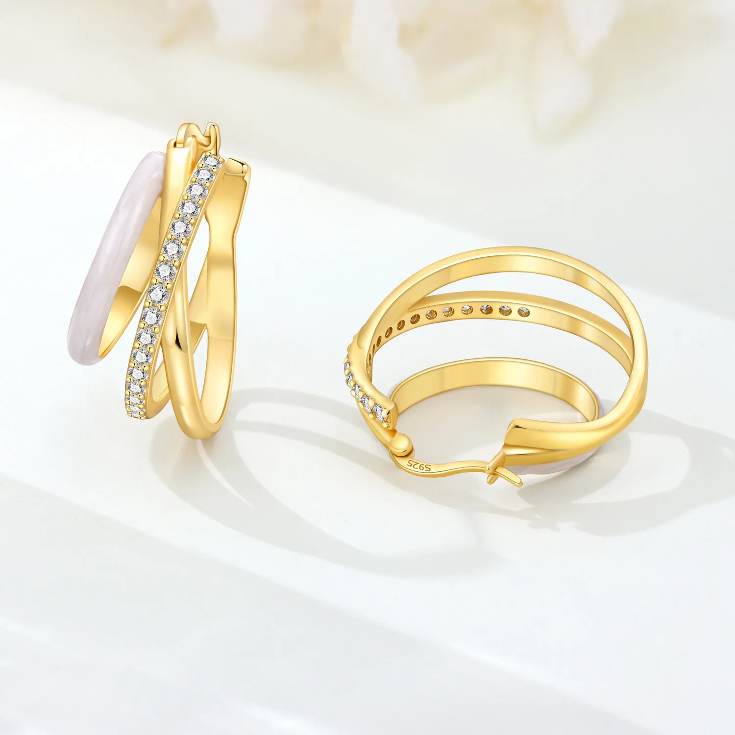 S925 Sterling Silver Earrings Multiple styles 18K Gold-plated Earrings Original Simple Fashion Jewelry Women Birthday Gift
S925 Sterling Silver Earrings Multiple styles 18K Gold-plated Earrings Original Simple Fashion Jewelry Women Birthday Gift