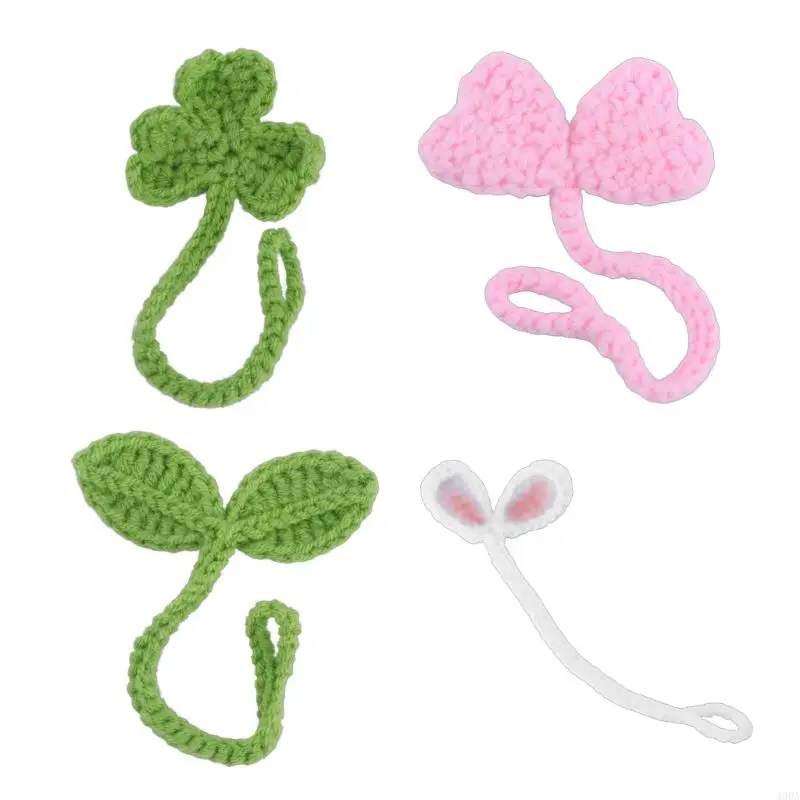 400A Creative Handmade Knitted Leaf Sprout Stylish Crochet Cable Corner Bookmarks Practical Headphone Accessory
400A Creative Handmade Knitted Leaf Sprout Stylish Crochet Cable Corner Bookmarks Practical Headphone Accessory