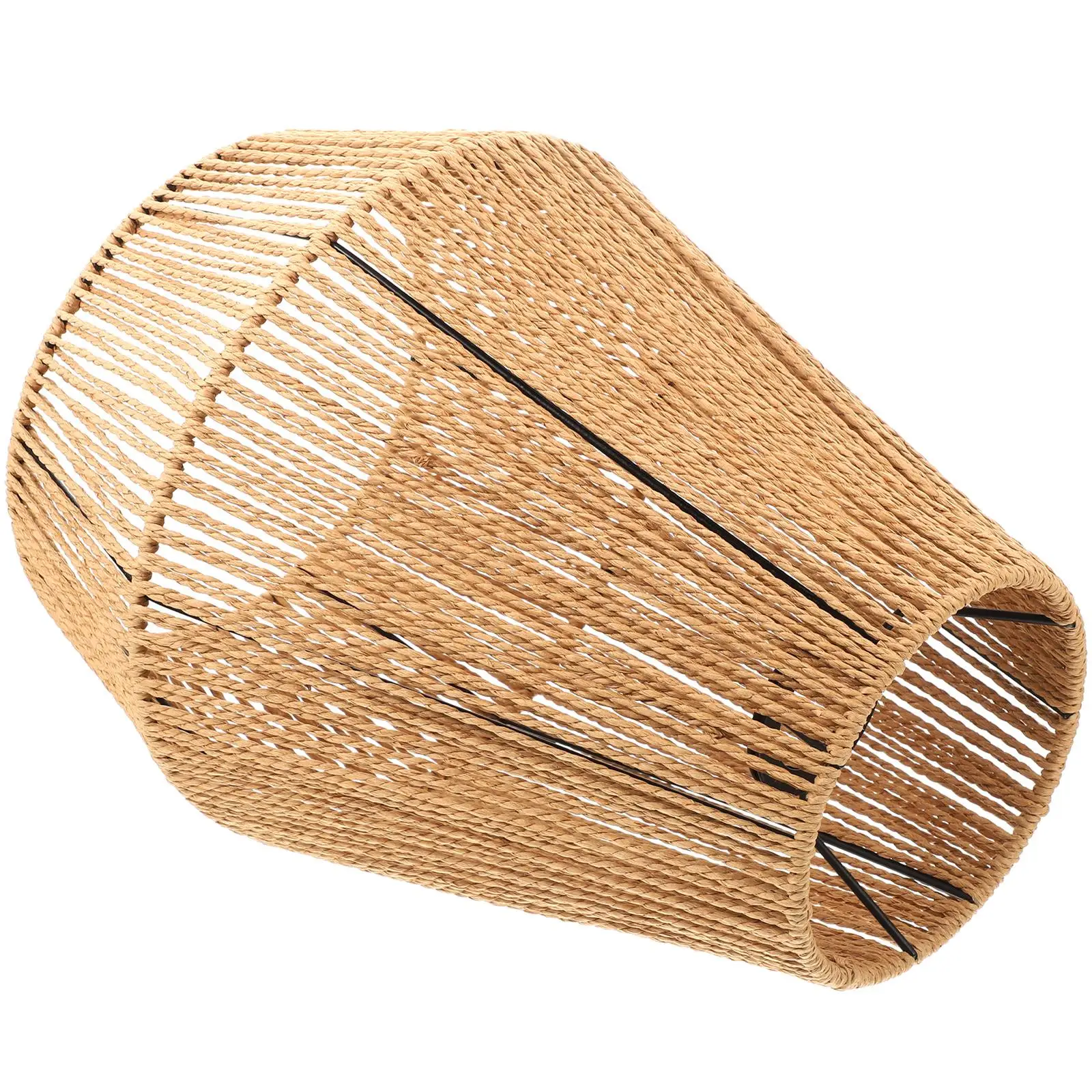 Rustic Woven Paper Rope Lampshade Pendant Vintage Hanging Shade for Bedroom Living Room Kitchen Lighting Accessories Retro Lamp
Rustic Woven Paper Rope Lampshade Pendant Vintage Hanging Shade for Bedroom Living Room Kitchen Lighting Accessories Retro Lamp