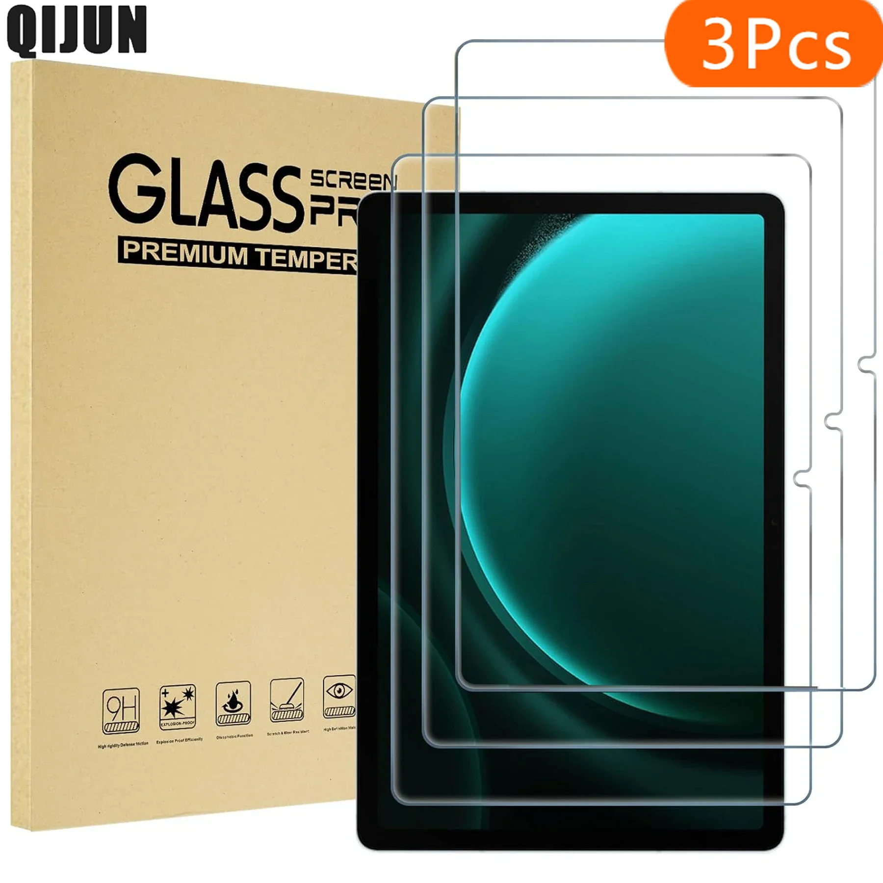 3pcs Tablet Screen Protector for Samsung Galaxy Tab S9 FE A9 Plus A9+ Protective Film Tempered Glass for SM-X110 X210 X510 X610
3pcs Tablet Screen Protector for Samsung Galaxy Tab S9 FE A9 Plus A9+ Protective Film Tempered Glass for SM-X110 X210 X510 X610