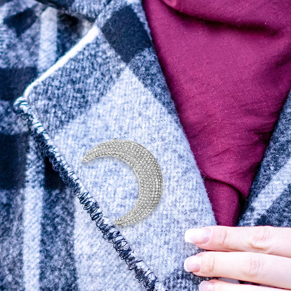 2 Pcs Anti Exposure Moon Brooch Pins Decorative Rhinestone Women Clothes Jewelry Lightweight Chic Lapel Pin Metal Pin Versatile
2 Pcs Anti Exposure Moon Brooch Pins Decorative Rhinestone Women Clothes Jewelry Lightweight Chic Lapel Pin Metal Pin Versatile