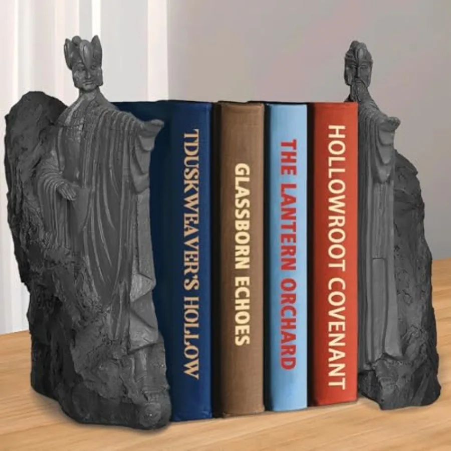 Large Bookends Decorative Resin Collectible - 9.5" Non-Slip Book Divider, for Readers and Collectors, Home and Office Use
Large Bookends Decorative Resin Collectible - 9.5" Non-Slip Book Divider, for Readers and Collectors, Home and Office Use