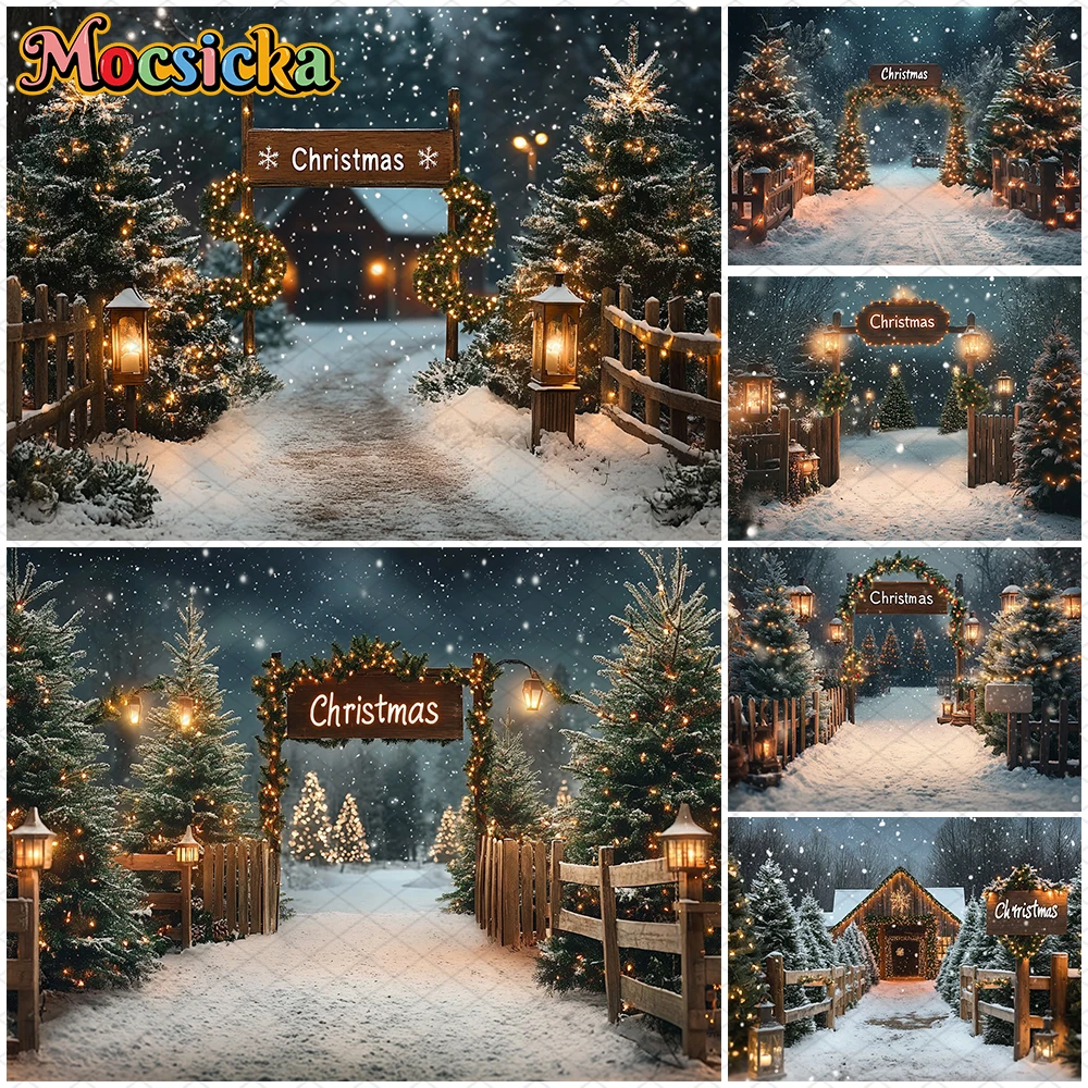Mocsicka Christmas Backgrounds Photography Forest Tree Party Adult Photo Studio Backdrop Snowflakes Street Lamp Decors Wallpaper
Mocsicka Christmas Backgrounds Photography Forest Tree Party Adult Photo Studio Backdrop Snowflakes Street Lamp Decors Wallpaper