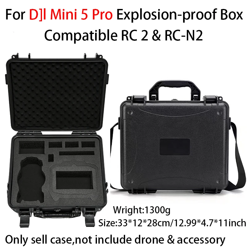 For DJI Mini 5 Pro Case Mini 5 Pro Explosion Proof Case Mini 5 Pro Bag Portable Waterproof Box Hard Shell Large Capacity Case
For DJI Mini 5 Pro Case Mini 5 Pro Explosion Proof Case Mini 5 Pro Bag Portable Waterproof Box Hard Shell Large Capacity Case