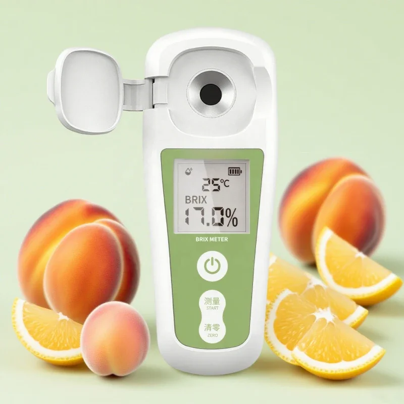 Digital refractometer for fruit and vegetable beverage food processing 0~ 35% sugar content meter