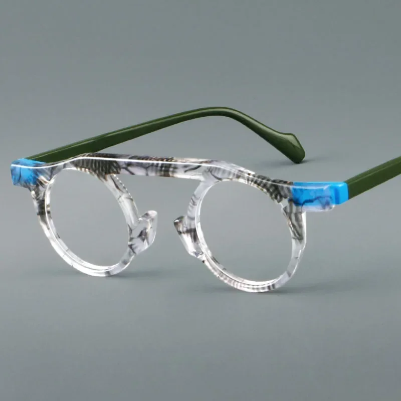 21257 Round Vintage Glasses Frames Women Brand Designer Eyewear Acetate Handmade Eyeglasses Men Custom Optics Prescription Lens
21257 Round Vintage Glasses Frames Women Brand Designer Eyewear Acetate Handmade Eyeglasses Men Custom Optics Prescription Lens