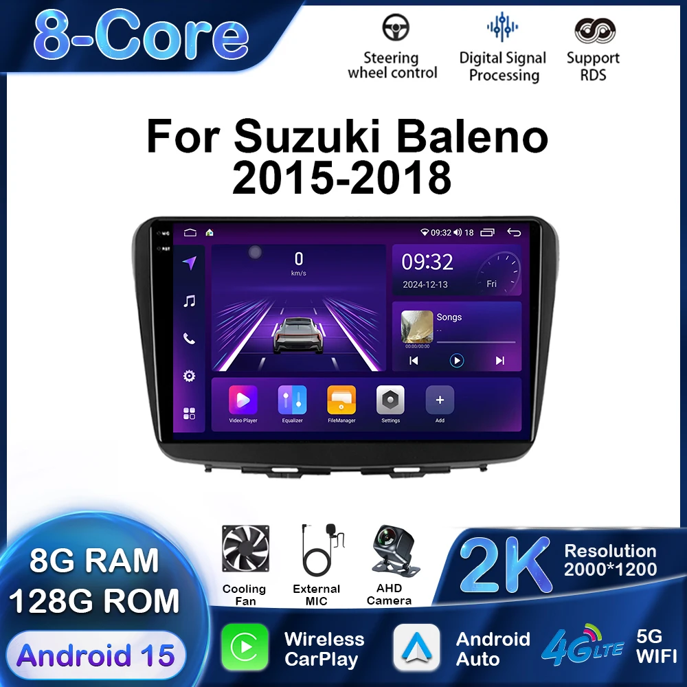 Car Multimedia Player For Suzuki Baleno 2015-2018 Android GPS Navigation Carplay Auto Stereo Radio Stereo DSP 2Din WIFI QLED
Car Multimedia Player For Suzuki Baleno 2015-2018 Android GPS Navigation Carplay Auto Stereo Radio Stereo DSP 2Din WIFI QLED