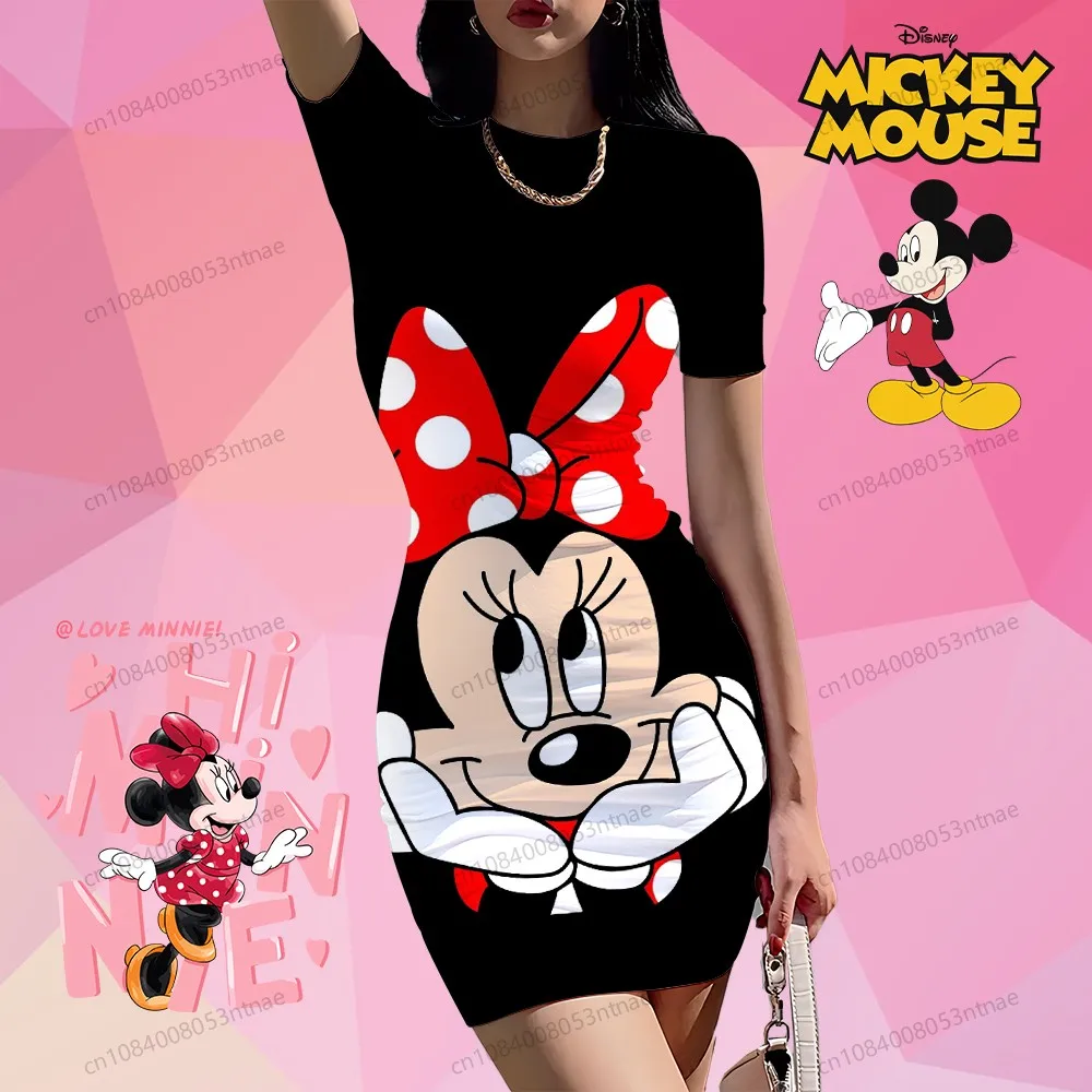 2025 New Sexy Women's Hip Dress Cartoon Disney Minnie Mouse Summer Woman Clothes S-3XL Streetwear Short Sleeve Fashion Lovely
2025 New Sexy Women's Hip Dress Cartoon Disney Minnie Mouse Summer Woman Clothes S-3XL Streetwear Short Sleeve Fashion Lovely