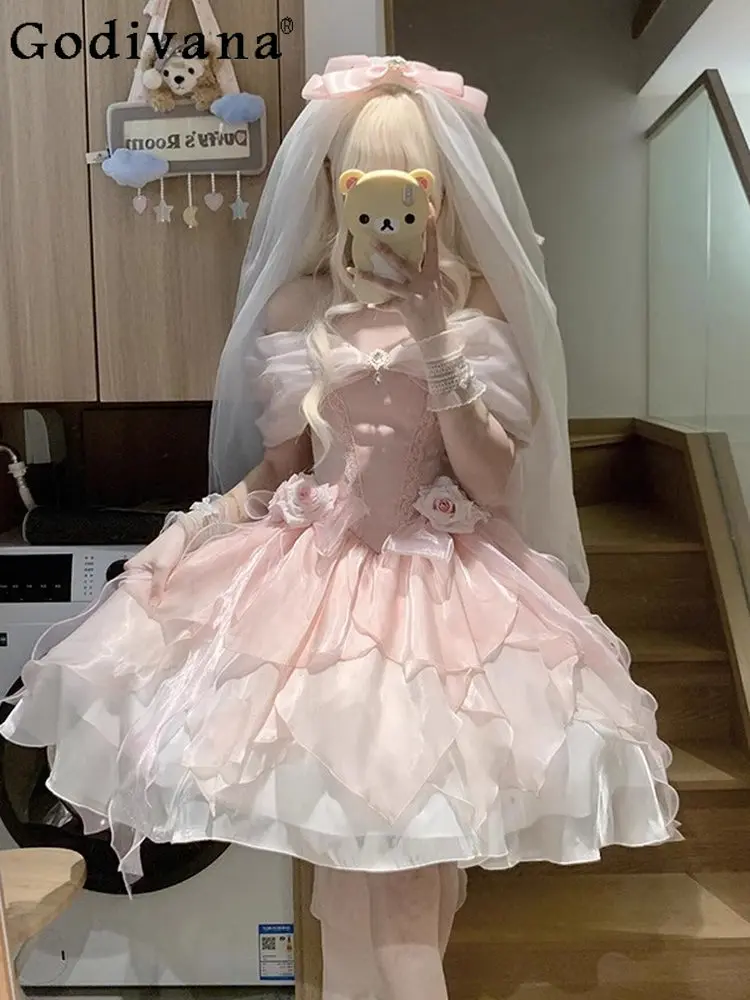 2025 New Japanese Original Lolita Sweet Girl One-word Shoulder Dress Student Bar Mitzvah Elegant Princess Dresses
2025 New Japanese Original Lolita Sweet Girl One-word Shoulder Dress Student Bar Mitzvah Elegant Princess Dresses