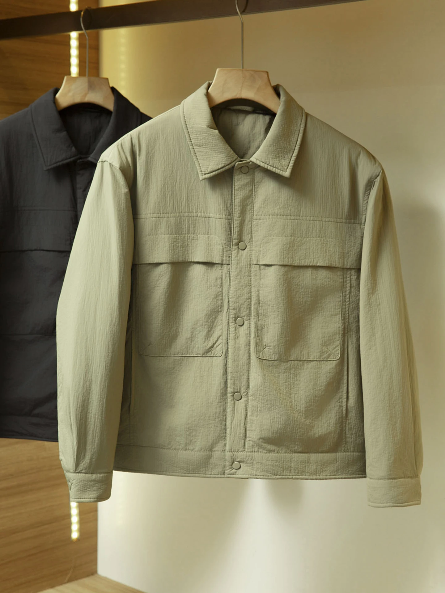 Men's Casual ort Collar Jaet Autumn Winter New Loose Thiened Busin Warm Cotton Clothes Single Button M Outerwear
Men's Casual ort Collar Jaet Autumn Winter New Loose Thiened Busin Warm Cotton Clothes Single Button M Outerwear