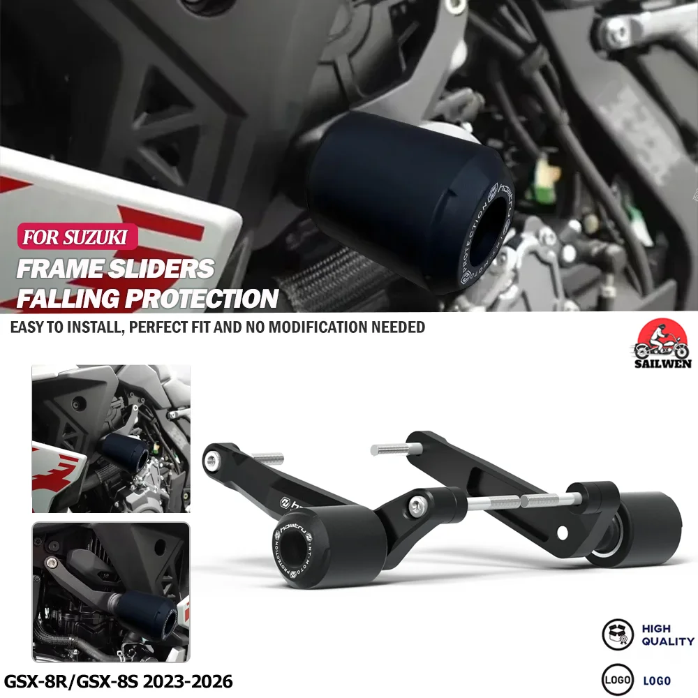 For SUZUKI GSX-8R GSX-8S 2023 2024 2025 2026 Motorcycle Body Engine Crash Pad Anti Fall Ball Frame Sliders Crash Protector
For SUZUKI GSX-8R GSX-8S 2023 2024 2025 2026 Motorcycle Body Engine Crash Pad Anti Fall Ball Frame Sliders Crash Protector
