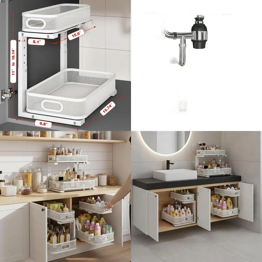 2-уровневый органайзер для раковины, регулируемая 5-уровневая сетчатая полка, нержавеющее хранилище для кухни и ванны
2-уровневый органайзер для раковины, регулируемая 5-уровневая сетчатая полка, нержавеющее хранилище для кухни и ванны