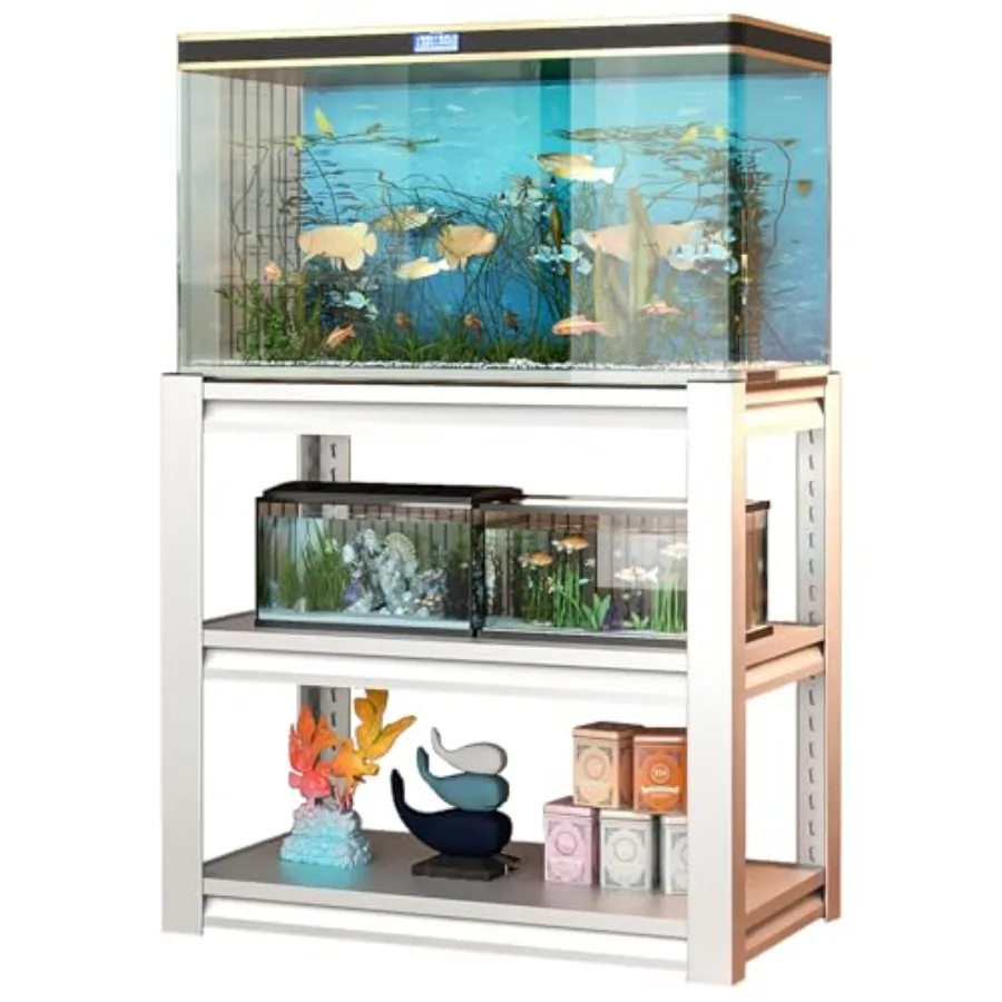 Heavy Duty 40-50 Gallon Fish Tank Stand with Adjustable 3-Tier Shelf - Durable Steel Aquarium Rack for Home Office - Perfect fo
Heavy Duty 40-50 Gallon Fish Tank Stand with Adjustable 3-Tier Shelf - Durable Steel Aquarium Rack for Home Office - Perfect fo