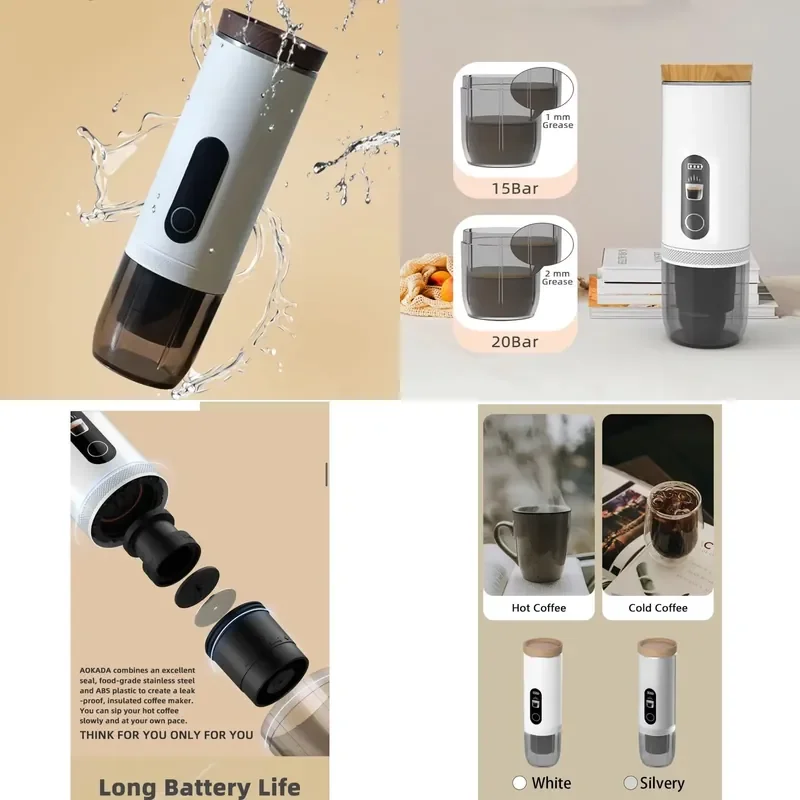 【2026】 2024 New Style Portable 2-in-1 USB Charging Espresso Coffee Maker for Household Car & Hotel Use Travel Outdoor Use
【2026】 2024 New Style Portable 2-in-1 USB Charging Espresso Coffee Maker for Household Car & Hotel Use Travel Outdoor Use