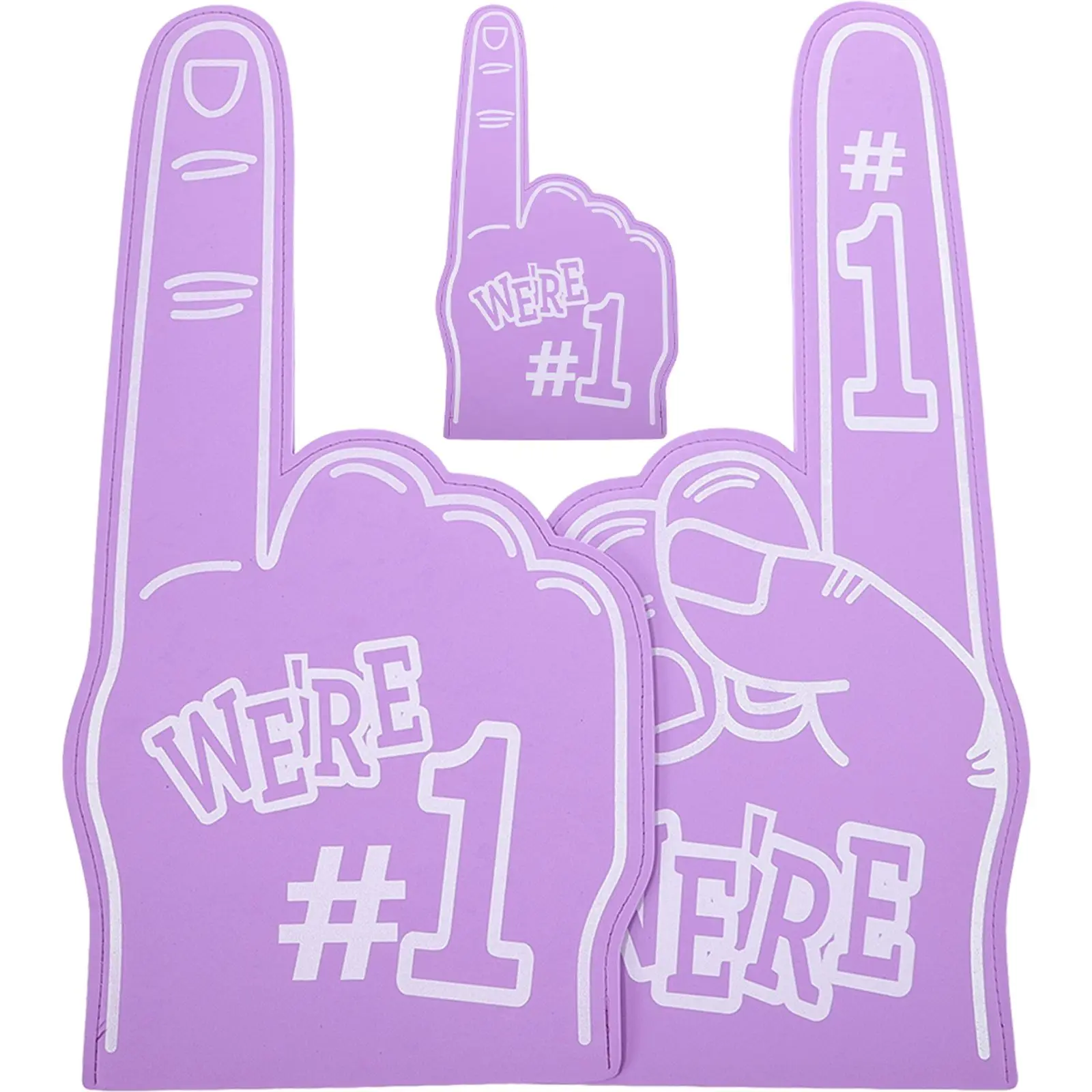 3 Pcs Purple Foam Finger Gloves Child Size EVA Cheerleading Props Sports Accessories Lightweight Fits Kids Adults
3 Pcs Purple Foam Finger Gloves Child Size EVA Cheerleading Props Sports Accessories Lightweight Fits Kids Adults