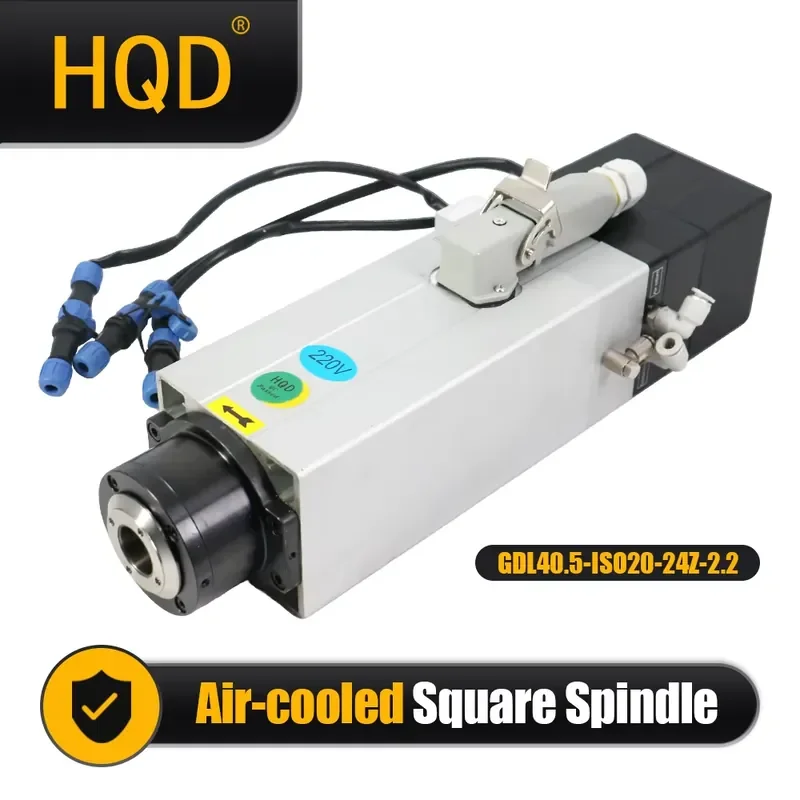 Poland Shipped HQD GDL40.5-ISO20-24Z-2.2 220V 24000RPM ATC Air Cooled Square Automatic Tool Changer Spindle Motor for CNC
Poland Shipped HQD GDL40.5-ISO20-24Z-2.2 220V 24000RPM ATC Air Cooled Square Automatic Tool Changer Spindle Motor for CNC