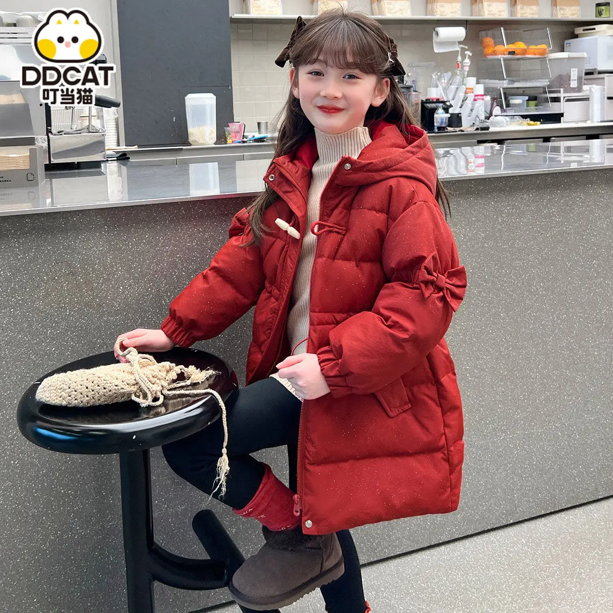 Girls Long Down Cotton Jacket Hooded Long Outerwear Children Princess Parkas Cute Kids Thick Warm Red Black Snow Clothes TR196
Girls Long Down Cotton Jacket Hooded Long Outerwear Children Princess Parkas Cute Kids Thick Warm Red Black Snow Clothes TR196
