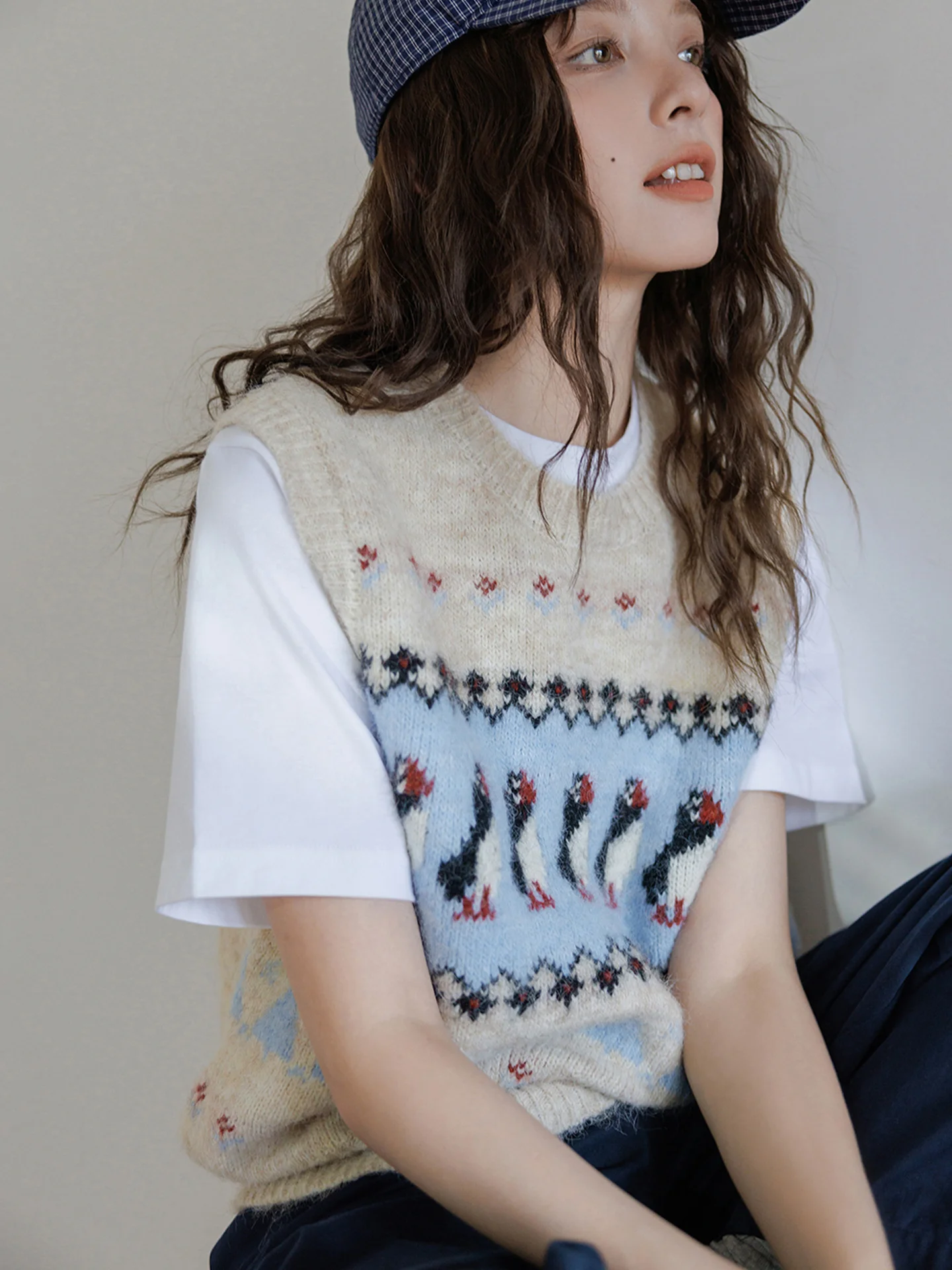 Ele Knitted Svel Trendy Top Breathable Faionable Vest Women's Summer Casual Wear round Ne Plant Floral Pattern
Ele Knitted Svel Trendy Top Breathable Faionable Vest Women's Summer Casual Wear round Ne Plant Floral Pattern