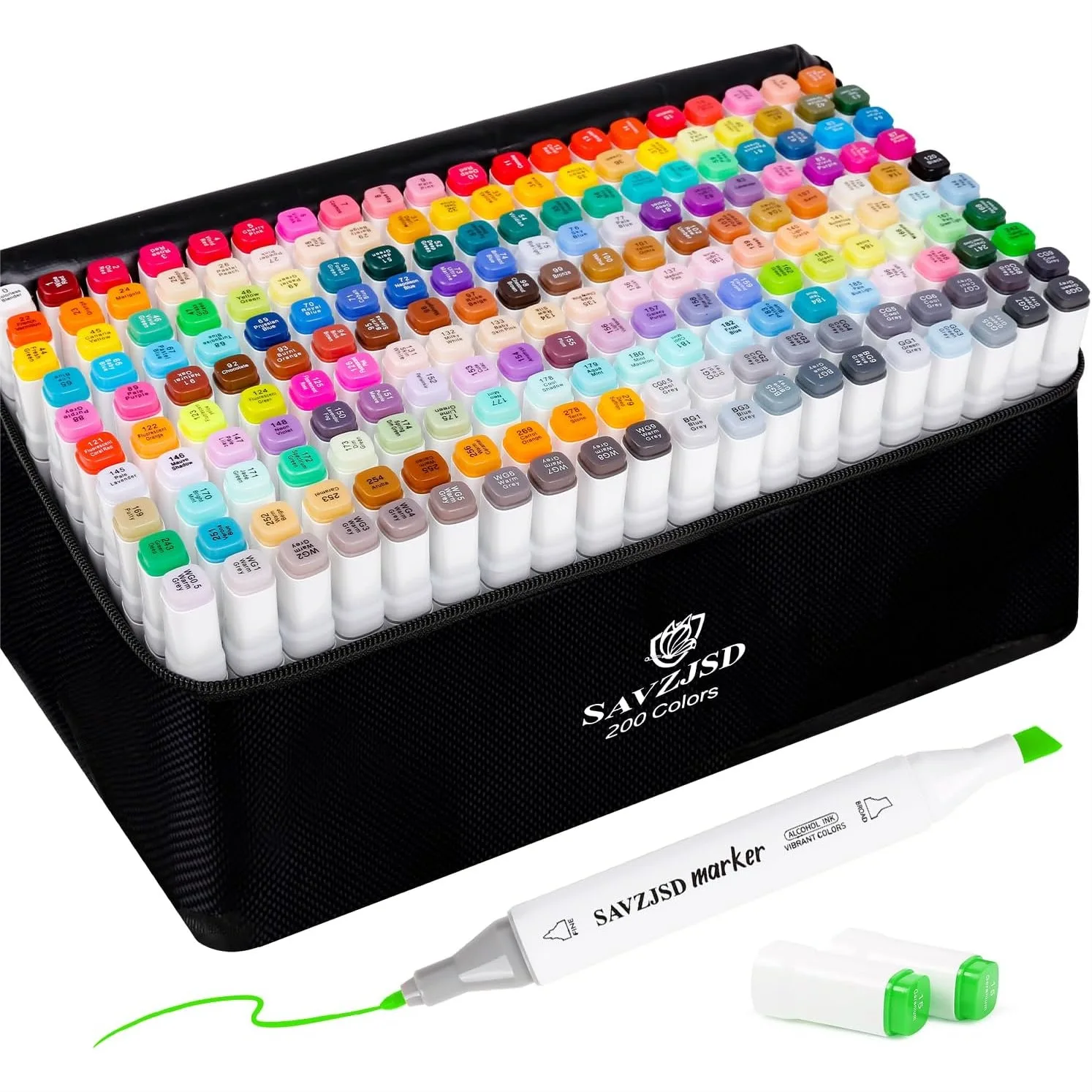 Alcohol Markers 200 Colors Dual Tip Markers for Adult Coloring Sketching Drawing Fine & Broad
Alcohol Markers 200 Colors Dual Tip Markers for Adult Coloring Sketching Drawing Fine & Broad