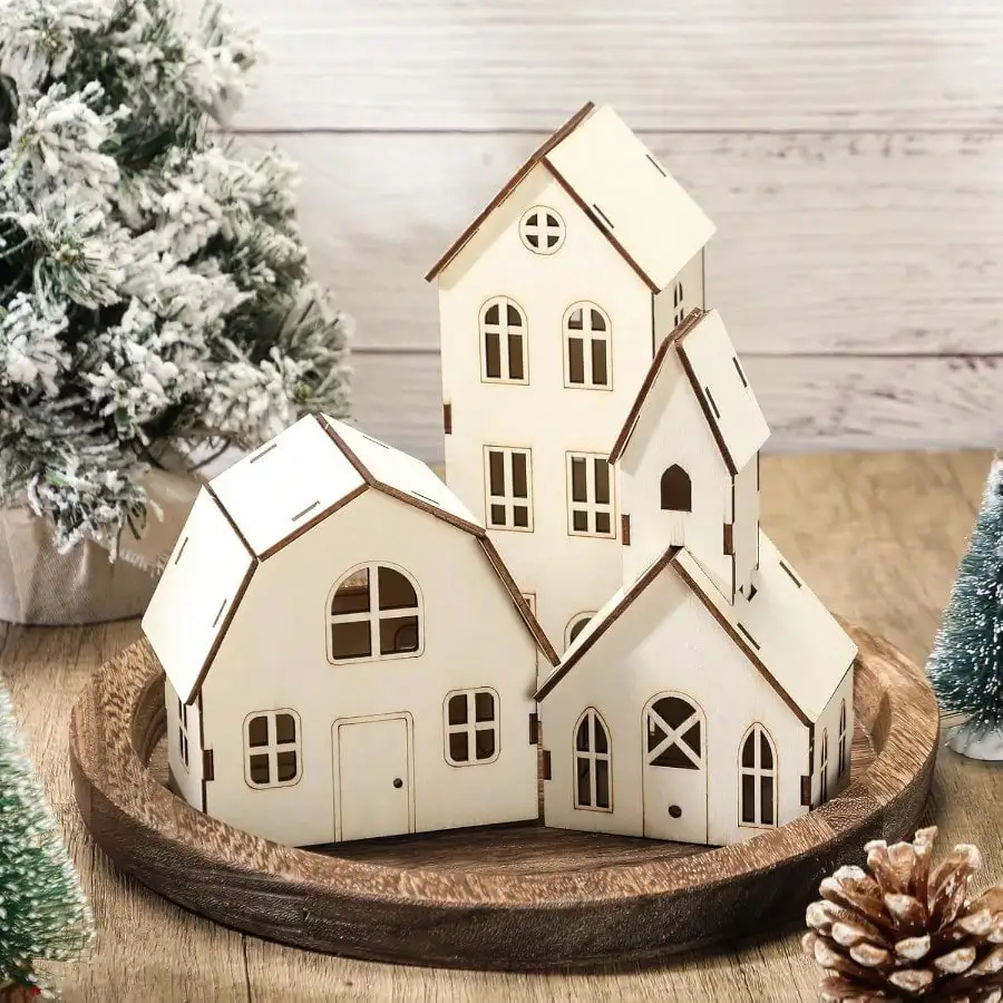 D3 Pieces DIY Christmas Village Sets 8 Inch Large Wooden House Wood Craft Kit For Boys Girls Adult Christmas Crafts Gift For Winter Xmas Party Decorations Cute
D3 Pieces DIY Christmas Village Sets 8 Inch Large Wooden House Wood Craft Kit For Boys Girls Adult Christmas Crafts Gift For Winter Xmas Party Decorations Cute