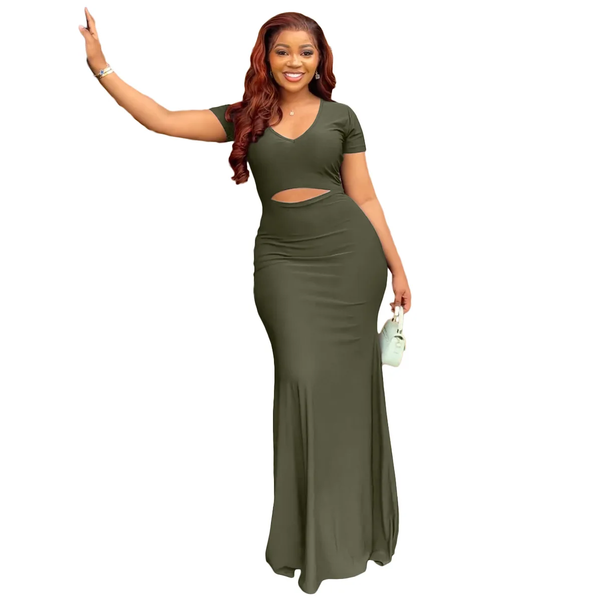 African Maxi Dresses Women V Neck Hollow Out Slim Robes Summer New Solid Fashion Sexy Party Long Mermaid African Dress Vestidos
African Maxi Dresses Women V Neck Hollow Out Slim Robes Summer New Solid Fashion Sexy Party Long Mermaid African Dress Vestidos