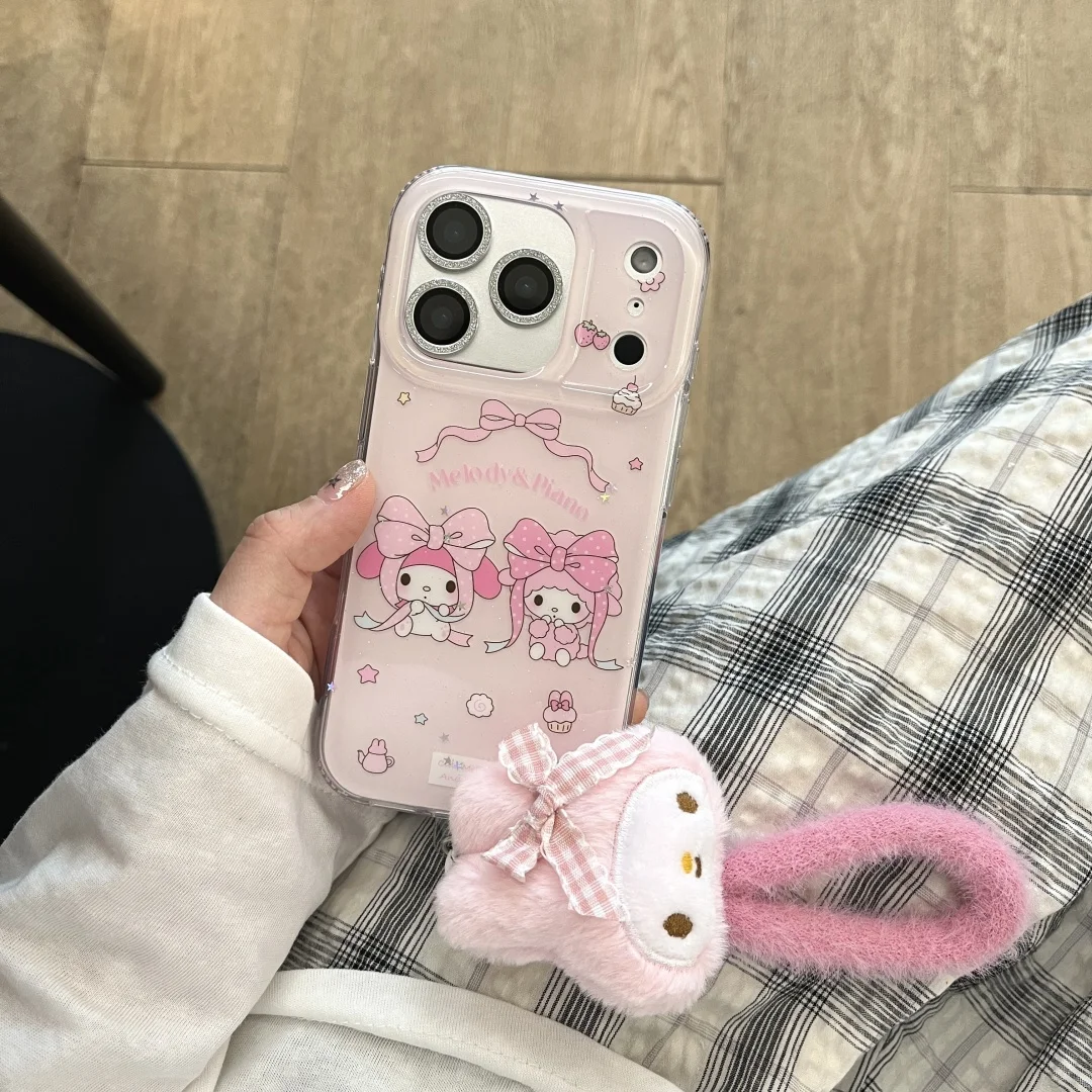 My Melody ribbon bow plush doll lanyard Phone Soft Protection Case suitable For iPhone 14 15 16 17 Pro Max 16 Pro Cover 
My Melody ribbon bow plush doll lanyard Phone Soft Protection Case suitable For iPhone 14 15 16 17 Pro Max 16 Pro Cover