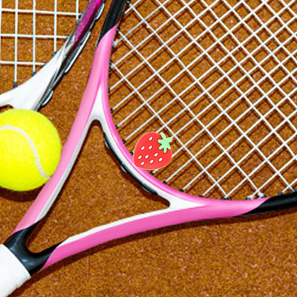 8pcs Tennis Racket Shock Absorber Vibration Dampeners Silicone Strawberry Shape Tennis Accessories Lightweight Practical Stable
8pcs Tennis Racket Shock Absorber Vibration Dampeners Silicone Strawberry Shape Tennis Accessories Lightweight Practical Stable