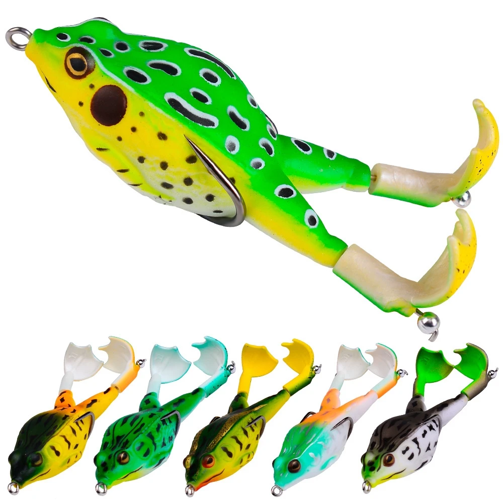 95mm 13.5g Double Propellers Frog Lure Lifelike Soft Frog Bait for Black Fish Frogs Lure Top Water Fishing 2 Pcs 1pc/bag
95mm 13.5g Double Propellers Frog Lure Lifelike Soft Frog Bait for Black Fish Frogs Lure Top Water Fishing 2 Pcs 1pc/bag