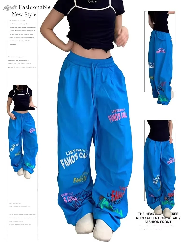 American Letter Print Pants Unisex Summer Quick Dry Wide Leg Loose Hip Hop Paratrooper Sunscreen Casual Long Trousers
American Letter Print Pants Unisex Summer Quick Dry Wide Leg Loose Hip Hop Paratrooper Sunscreen Casual Long Trousers
