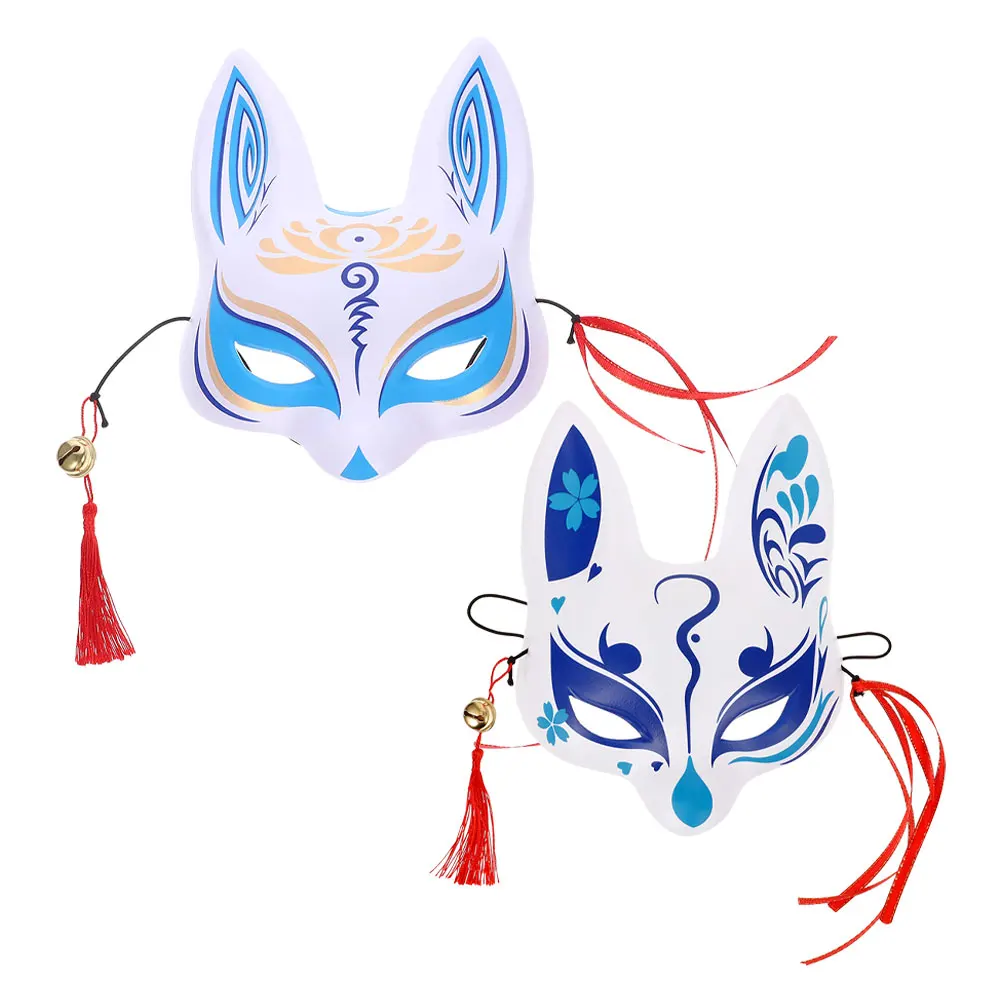 2pcs Fox Mask Japanese Style Half Face Animal Masks for Women Masquerade Party Kimono Theater Halloween Dress Up Cosplay
2pcs Fox Mask Japanese Style Half Face Animal Masks for Women Masquerade Party Kimono Theater Halloween Dress Up Cosplay