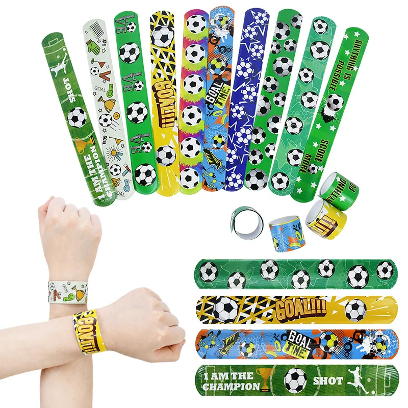 10pcs Party Slap Bracelets Soccer Football Theme Woodland Kids Favor Gifts for Boys Birthday Wristband Toys Baby Shower Supplies
10pcs Party Slap Bracelets Soccer Football Theme Woodland Kids Favor Gifts for Boys Birthday Wristband Toys Baby Shower Supplies