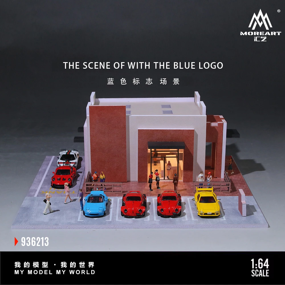 *Pre-order*MoreArt 1:64 Blue Logo McD Restaurant Diorama Model with LED Light for Diecast Car Display Collection
*Pre-order*MoreArt 1:64 Blue Logo McD Restaurant Diorama Model with LED Light for Diecast Car Display Collection