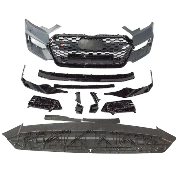 New Style Body Kit Auto Modified High Quality PP Material Front Bumper Without Grill for Audi A4 B9 RS4 2017-2019
New Style Body Kit Auto Modified High Quality PP Material Front Bumper Without Grill for Audi A4 B9 RS4 2017-2019