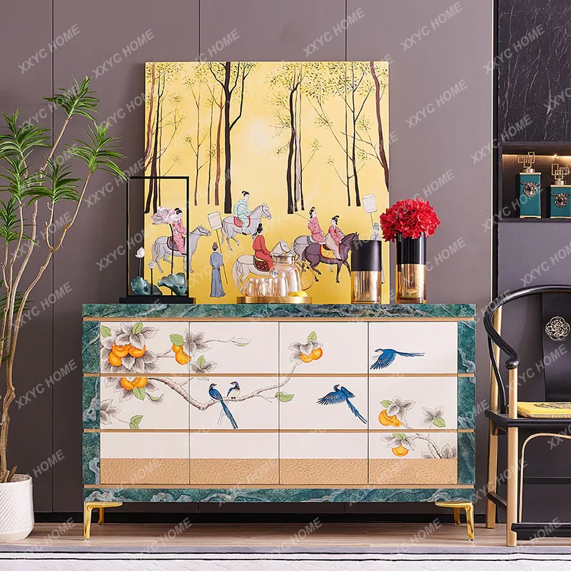 LLight luxury cream wind cabinet, new Chinese painting, everything goes well
LLight luxury cream wind cabinet, new Chinese painting, everything goes well