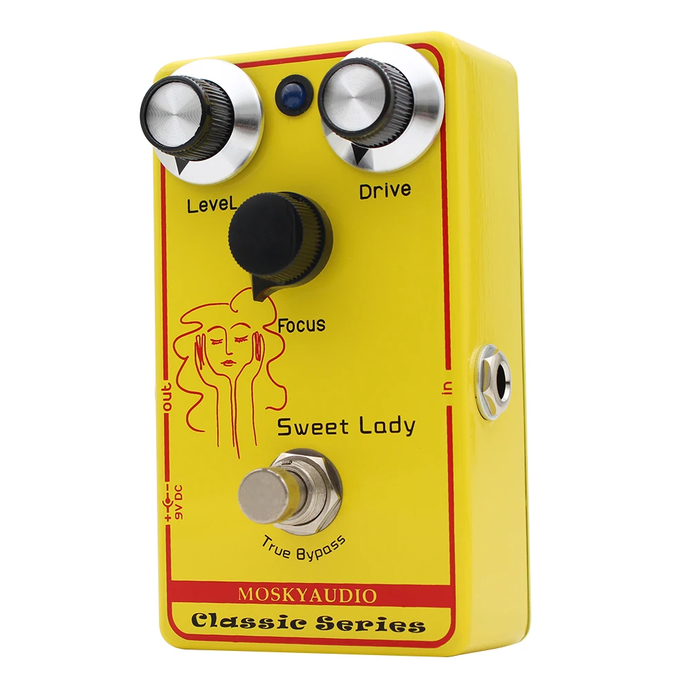 MOSKY Low Gain Overdrive Pedal Sweet Lady Electric Guitar Effect Pedal Overdrive True Bypass Touch Sensitive Accessories
MOSKY Low Gain Overdrive Pedal Sweet Lady Electric Guitar Effect Pedal Overdrive True Bypass Touch Sensitive Accessories