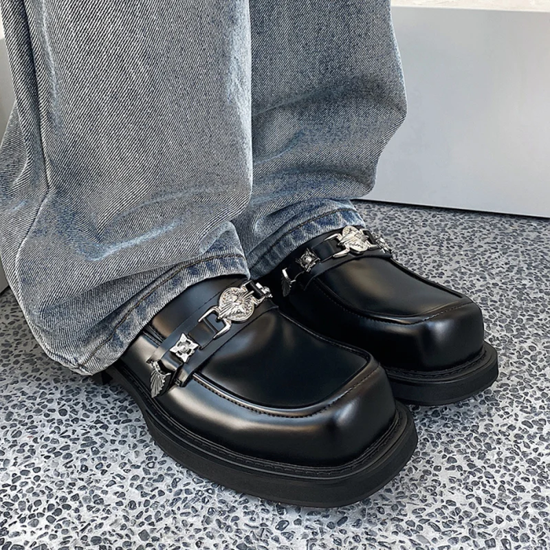 Original Loafers Leather Shoes Men's Spring and Autumn New Badge Design Slip in Shoes Lazy Breathable Square Head Lace ups Shoes
Original Loafers Leather Shoes Men's Spring and Autumn New Badge Design Slip in Shoes Lazy Breathable Square Head Lace ups Shoes